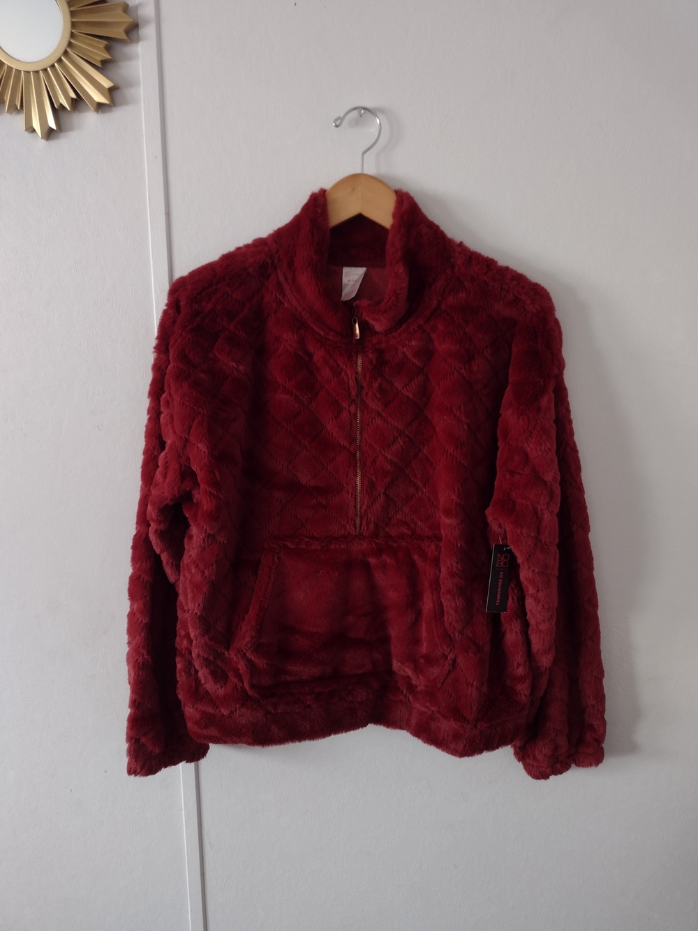 No Boundaries Womens Fuzzy Jacket XL